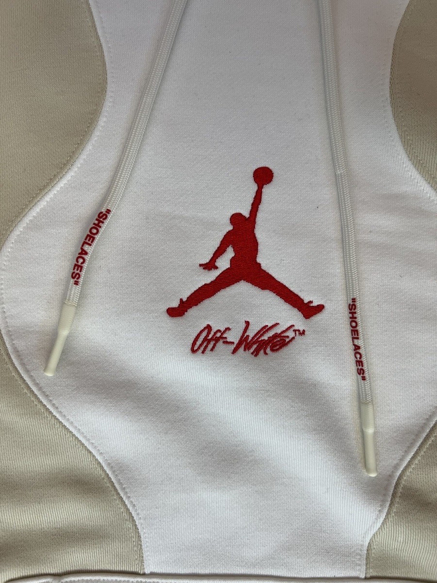 Nike Air Jordan X Off White Hoodie Sail Fossil White CV0539 Nike Air Jordan X Off White Hoodie Sail Fossil White CV0539