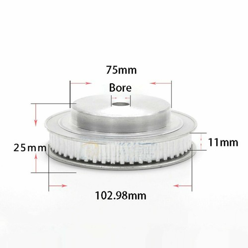 Polea de correa de distribución XL 10 mm 10 - 80 paso de dientes 5,08 mm para CNC/motor paso a paso - Imagen 50 de 56