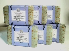 LAVENDER TRIPLE MILLED SOAP 100% PURE VEGETABLE WITH SHEA BUTTER Made in France