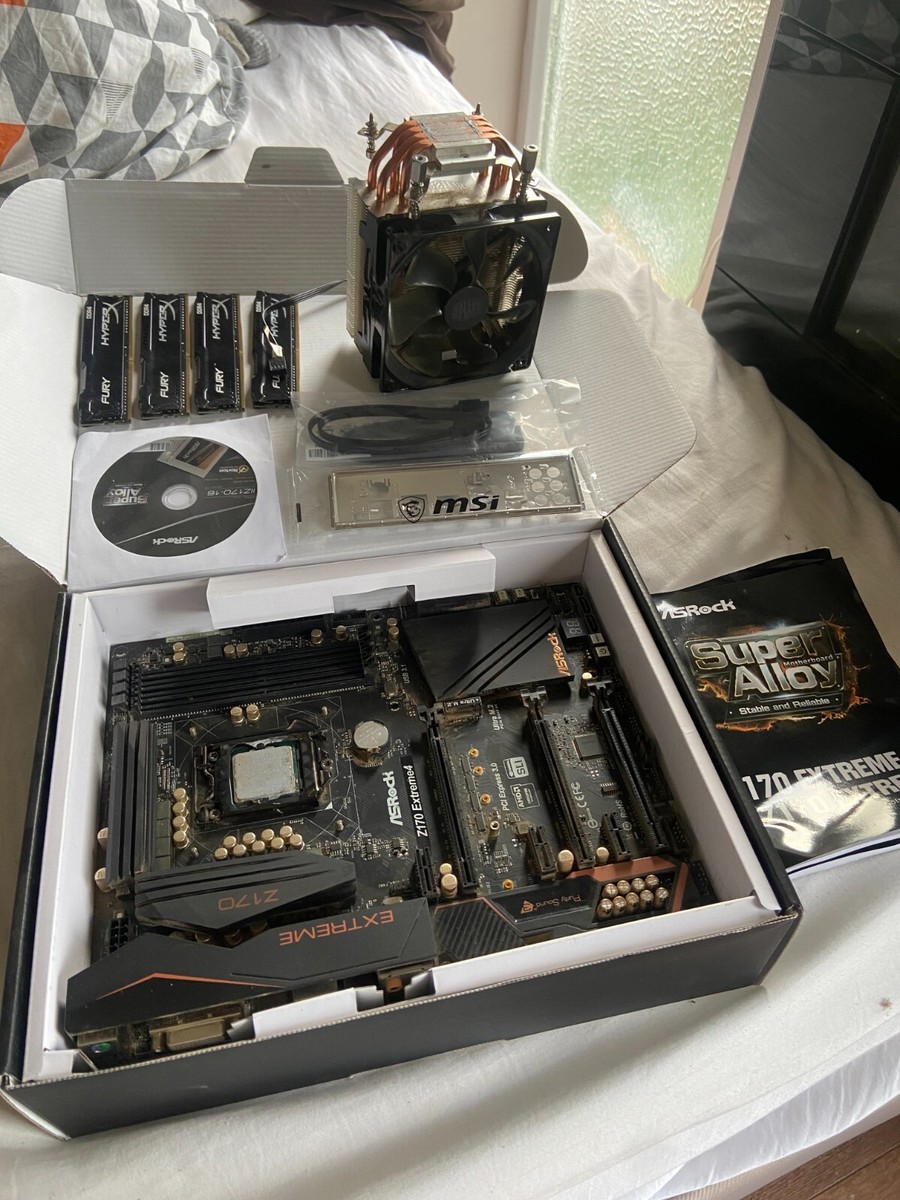 CPU ASRock Z170 Extreme4 + i7-6700K BUNDLE - Intel i7 6700K CPU - ASRock Z170 Extreme 4 - 4x 4GB