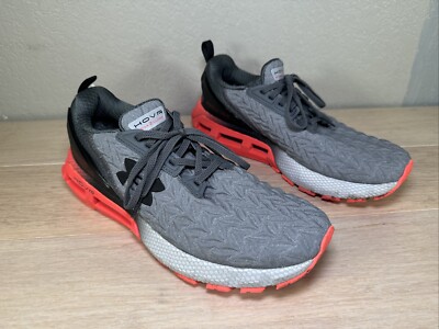 Under Armour Mens HOVR Mega 2 Clone Sneakers Gray Orange Size 9