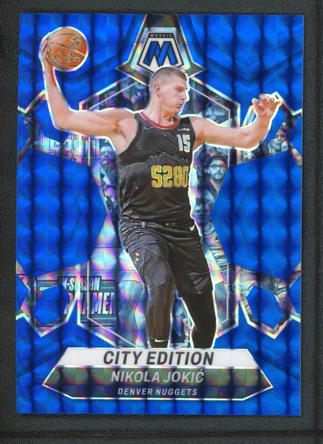 2023-24 NIKOLA JOKIC 043/199 PANINI MOSAIC CITY EDITION BLUE