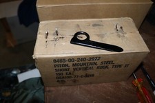 case of 150 NOS USGI mountain climbing piton steel short vertical type II