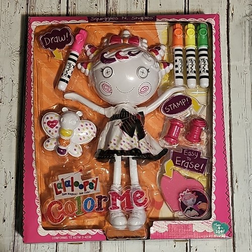 Lalaloopsy Color Me Squiggles N' Shapes Doll New NIB Draw Color Stamp ...