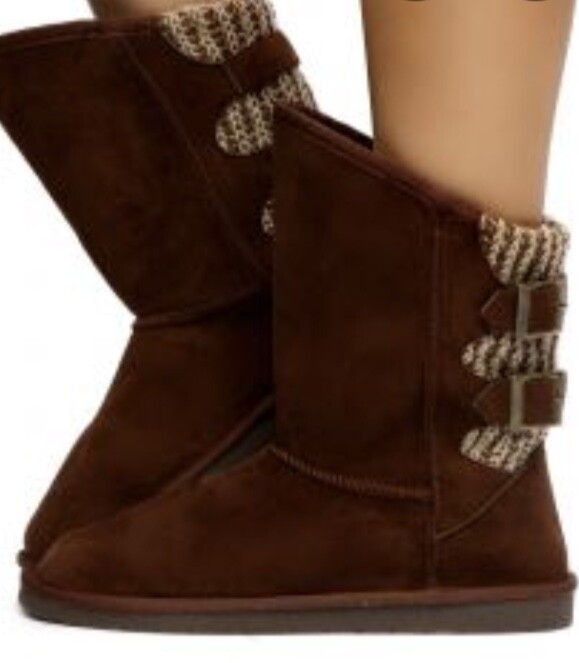 Tamarac Suede Leather Upper Lambs Wool Women's Winter Mid-Calf