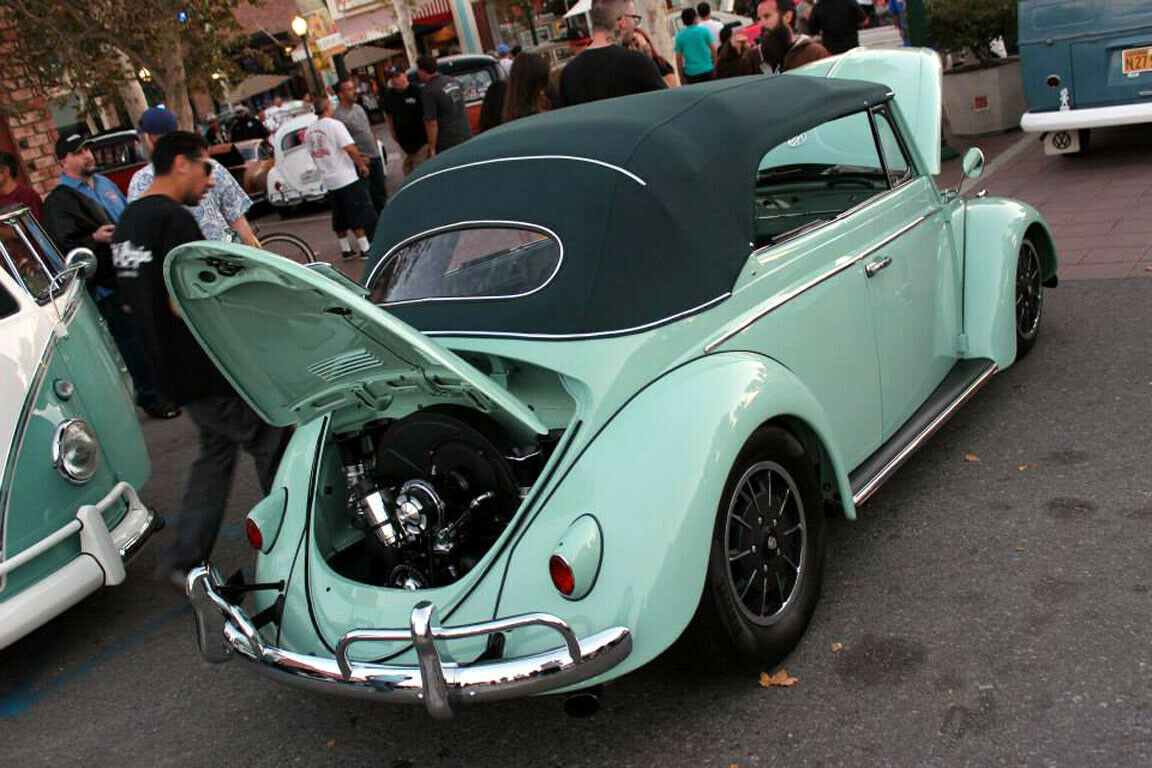 VW TYPE 1 BUG CAL LOOK FERRARI WEBER 48 IDA EPC BLACK VELOCITY STACKS 3¼" TALL