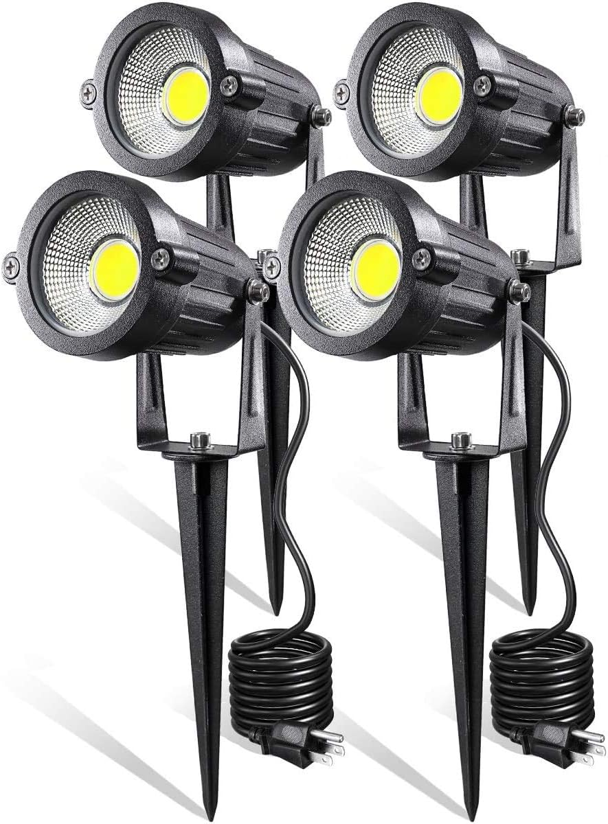 5W LED Landscape Lights Outdoor Pathway Garden Spotlight IP65 Waterproof Garden Yard Lighting