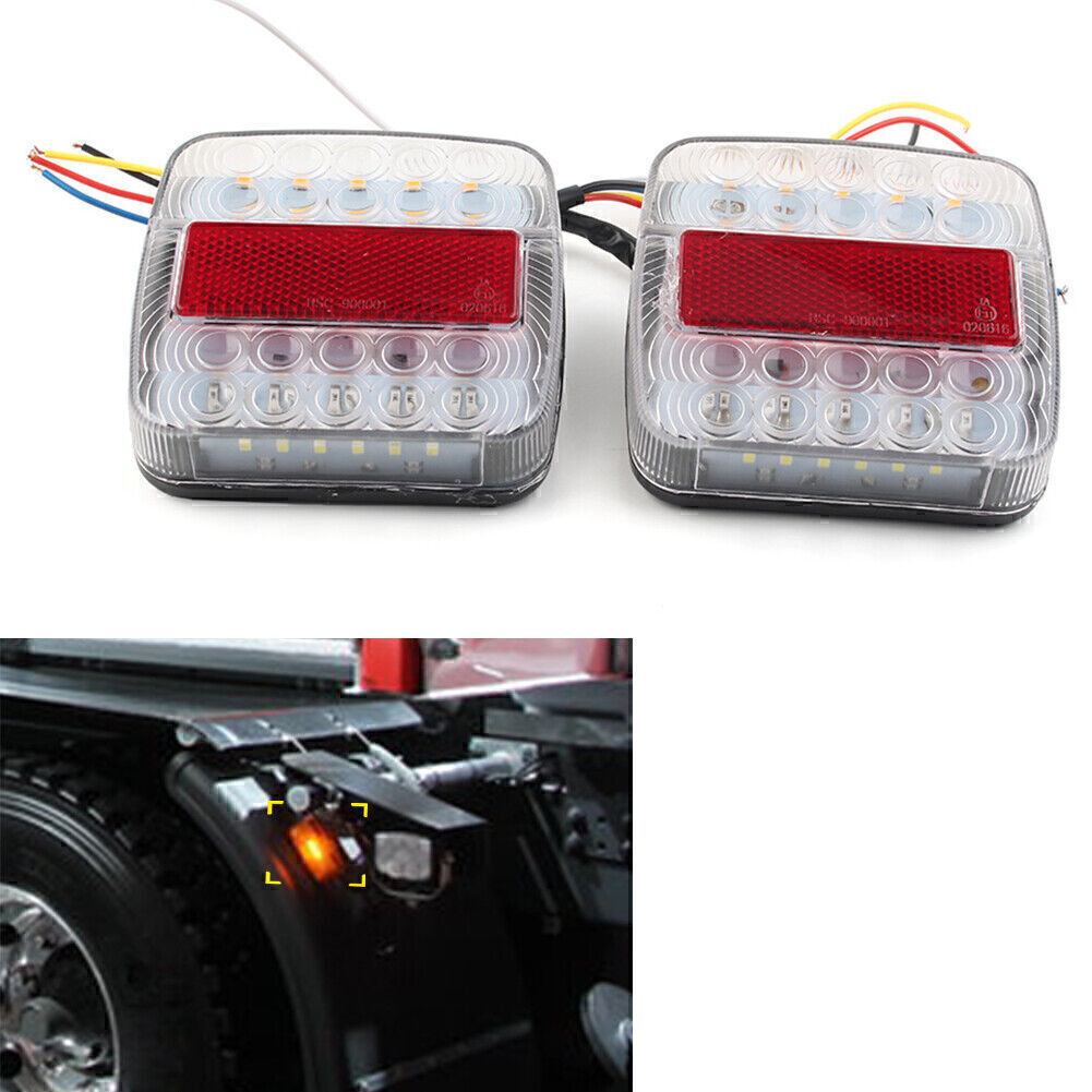 LED Turn Signal Light Indicator Running Lamps Number Plate Bulbs For Trailers mo