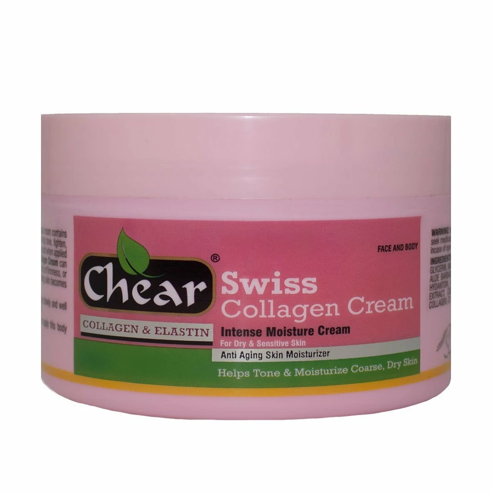 Chear Swiss Collagen & Elastin Intense Moisturising Cream for face & body 500ml