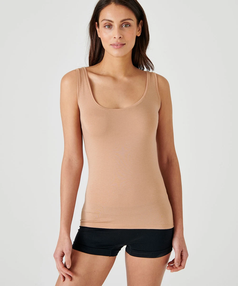 Thermolactyl Invisible Sleeveless Vest Damart Women Underwear Soft Warmth