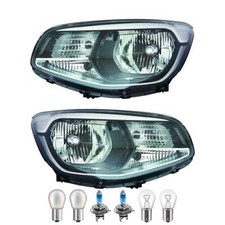 Scheinwerfer Set elektrisch Schwarz inkl. Premium Lampen für KIA Soul II PS