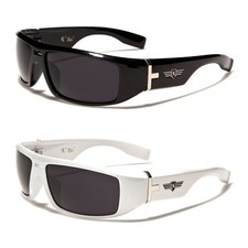 New Khan Rectangle Men's Solid Plastic Fashion Sunglasses