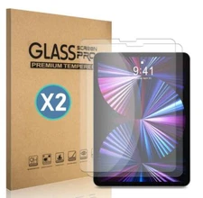 2-Pack For iPad Air 4 (2020) 10.9''/4th Gen HD Tempered Glass Screen Protector