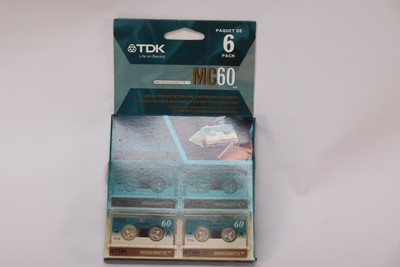 TDK MC60 Microcassette Tapes  Pack of 6 Audio Cassettes Dictation Answering New