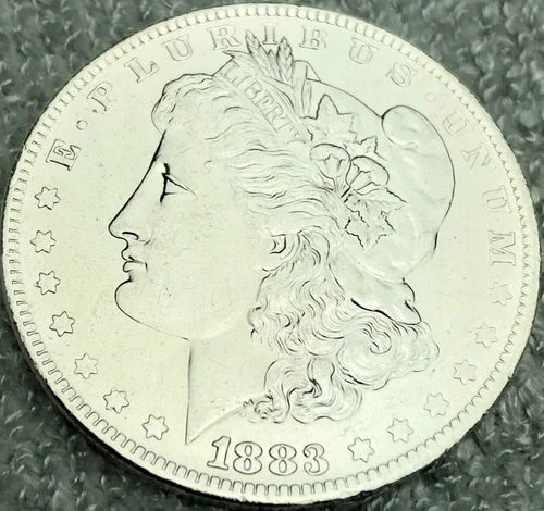 1883-O Morgan Silver Dollar Absolutely Super Fine Detail 7 Tell Feathers 258