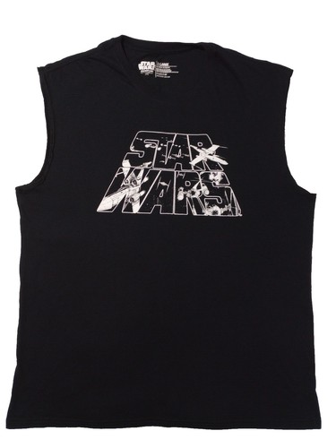 Star Wars Tank Top Mens Small Black Graphic Sleeveless Shirt | eBay