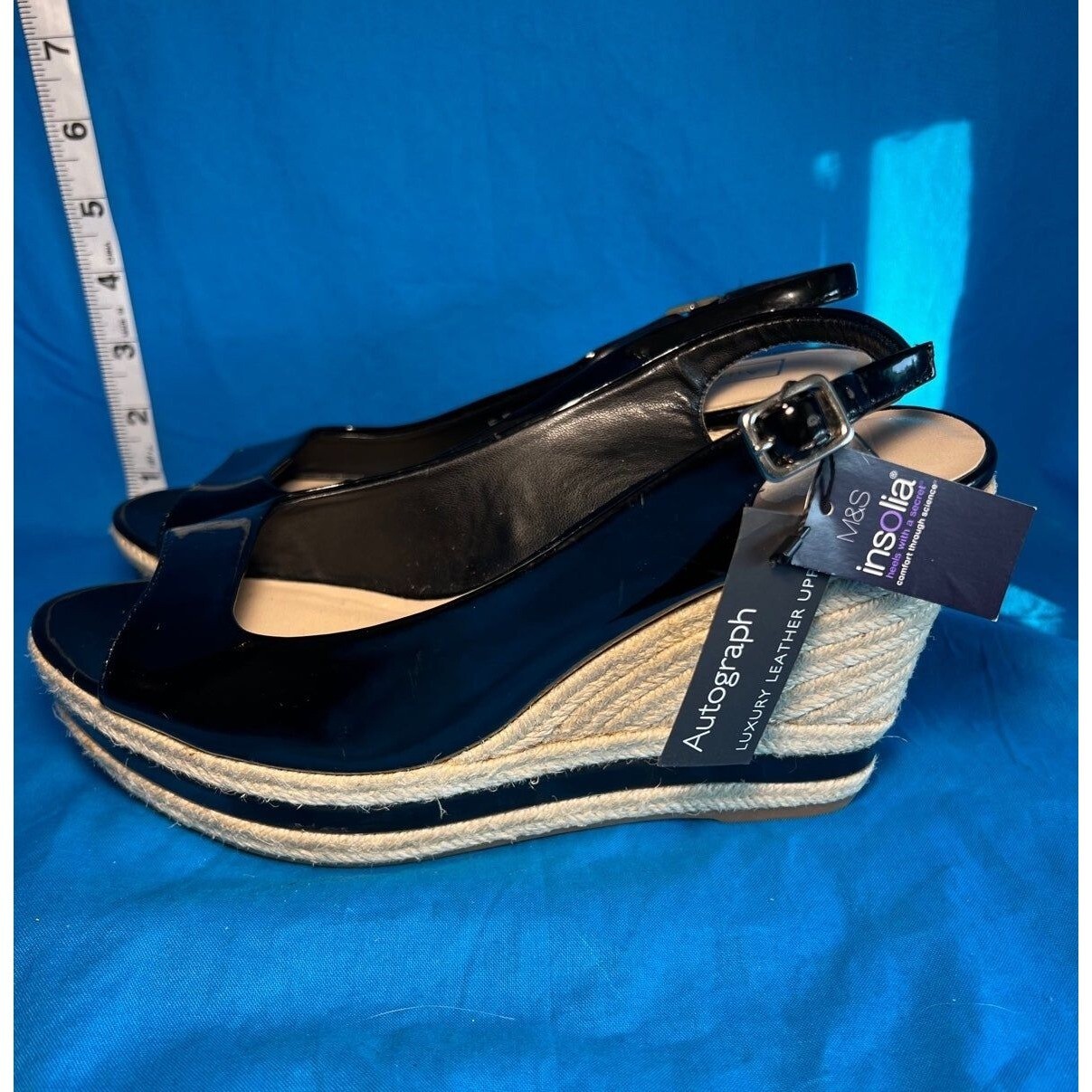 Autograph Marks and Spencer Slingback Wedge Heel Peep… Gem