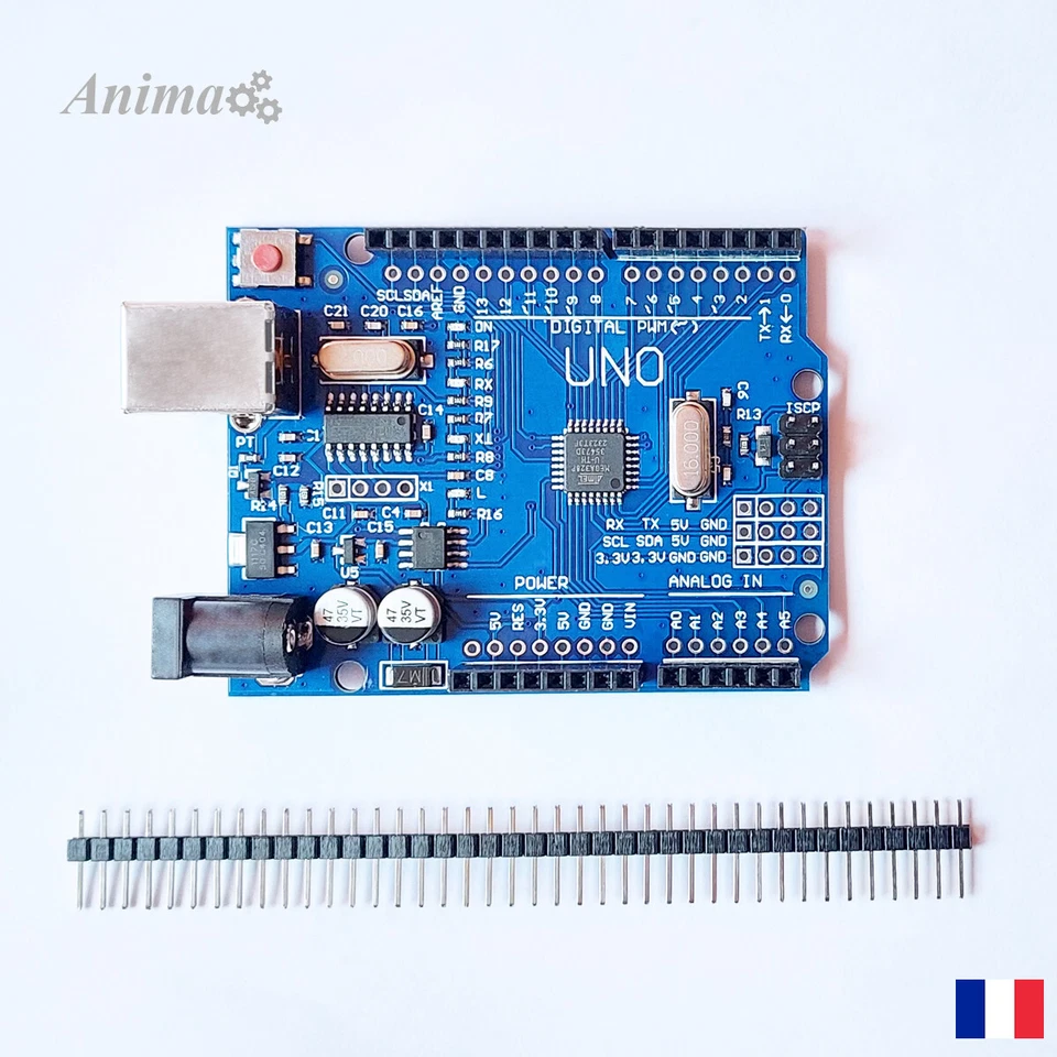 Carte de développement Uno R3 ATmega328P - CH340G - Clone Arduino Uno R3 - Photo 2/4