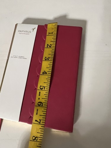 Papyrus Express Beautifully 5x7 Journal Ivory Lined Pages Hot Pink - Picture 4 of 5