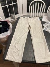 Chaps men's dress pants, stone, size 36x30", cotton, flat front Light NWT