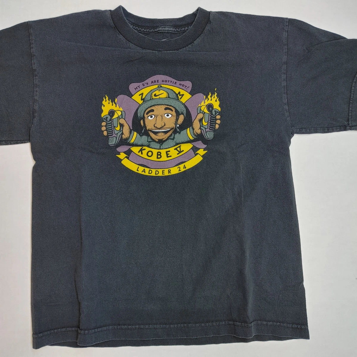 Kobe Bryant V 5s Nike t Shirt Puppet Fireman Ladder 24 Sneakers Shoes Hottie XL
