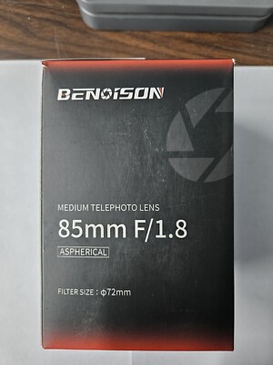 NEW Benoison 85mm f/1.8 Portrait Lens for Canon EF - Manual Lens