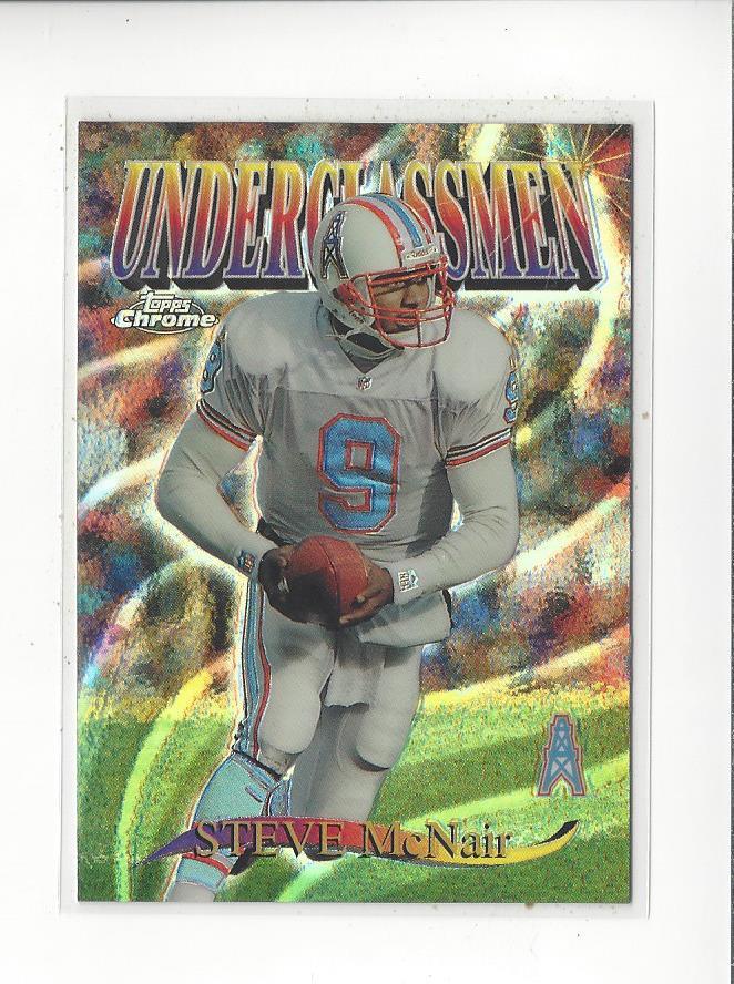 1997 Topps Chrome Underclassmen Refractor #U9 Steve McNair Oilers
