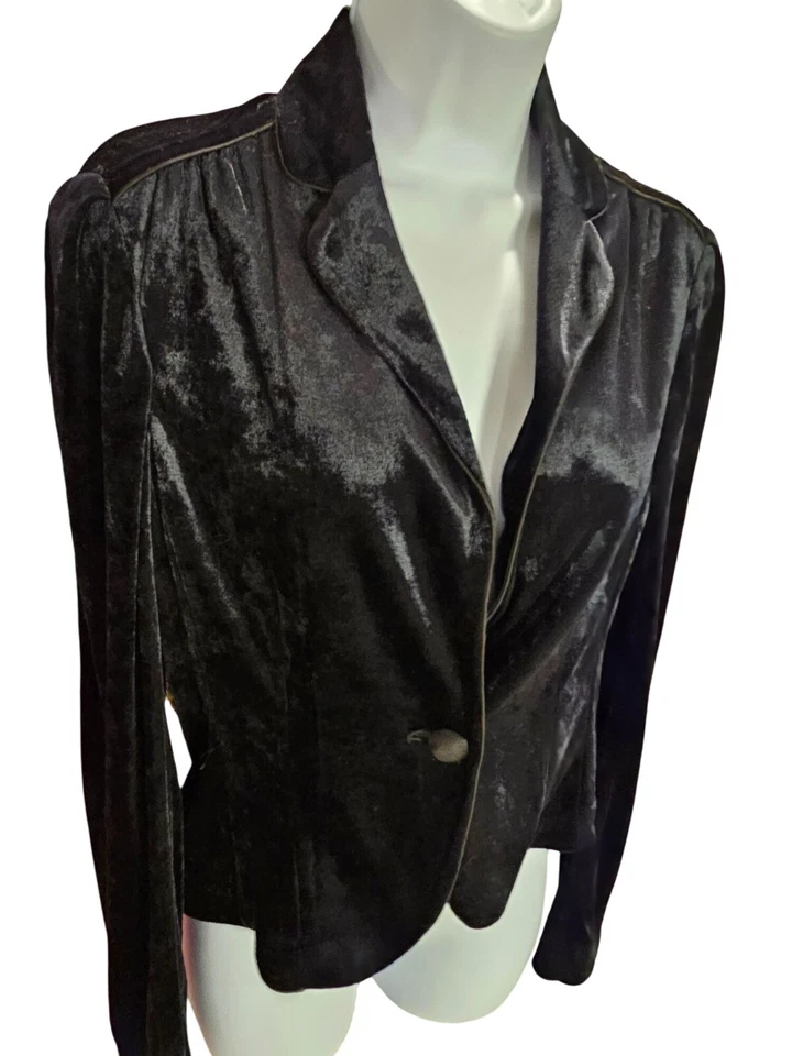 Conjunto de Traje De Colección Y2K Express Terciopelo Negro Bruja Asimétrico Capricho Talla S Foto 2 de 4