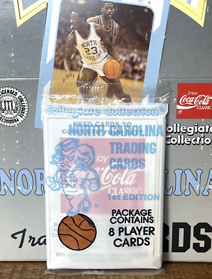 1989 NORTH CAROLINA College Basketball 1st Edition   PACK 8 Cards JORDAN OVP 