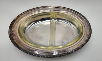 1892 Poole Silver Co EPCA Silver Plated Platter Dish with Lid
