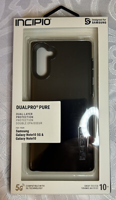 Incipio DualPro Pure Case Samsung Galaxy Note10 & 5G Black NIB