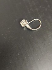 Cubic zirconia leverback earring