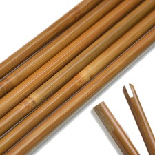 Archery Bamboo Arrow Shaft OD8-10mm Self Nock Handmade Bow Arrow DIY Hunting