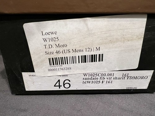 RARE Brand New UNWORN Men’s LOEWE Soft Leather Sandal Brown SZ 12 EU 46 TD MORO - Picture 2 of 8