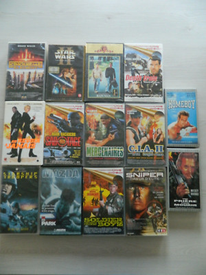 SET 14 VHS Action Rain Man Star Wars Fifth Element Mazda Homeboy Soldat