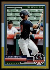 2023 Panini Stars & Stripes GAVIN GRAHOVAC BRONZE SILVER & GOLD PRIZM #50