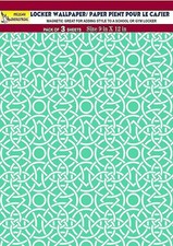 School Magnetic Locker Wallpaper Made in USA  - Geometric vr03