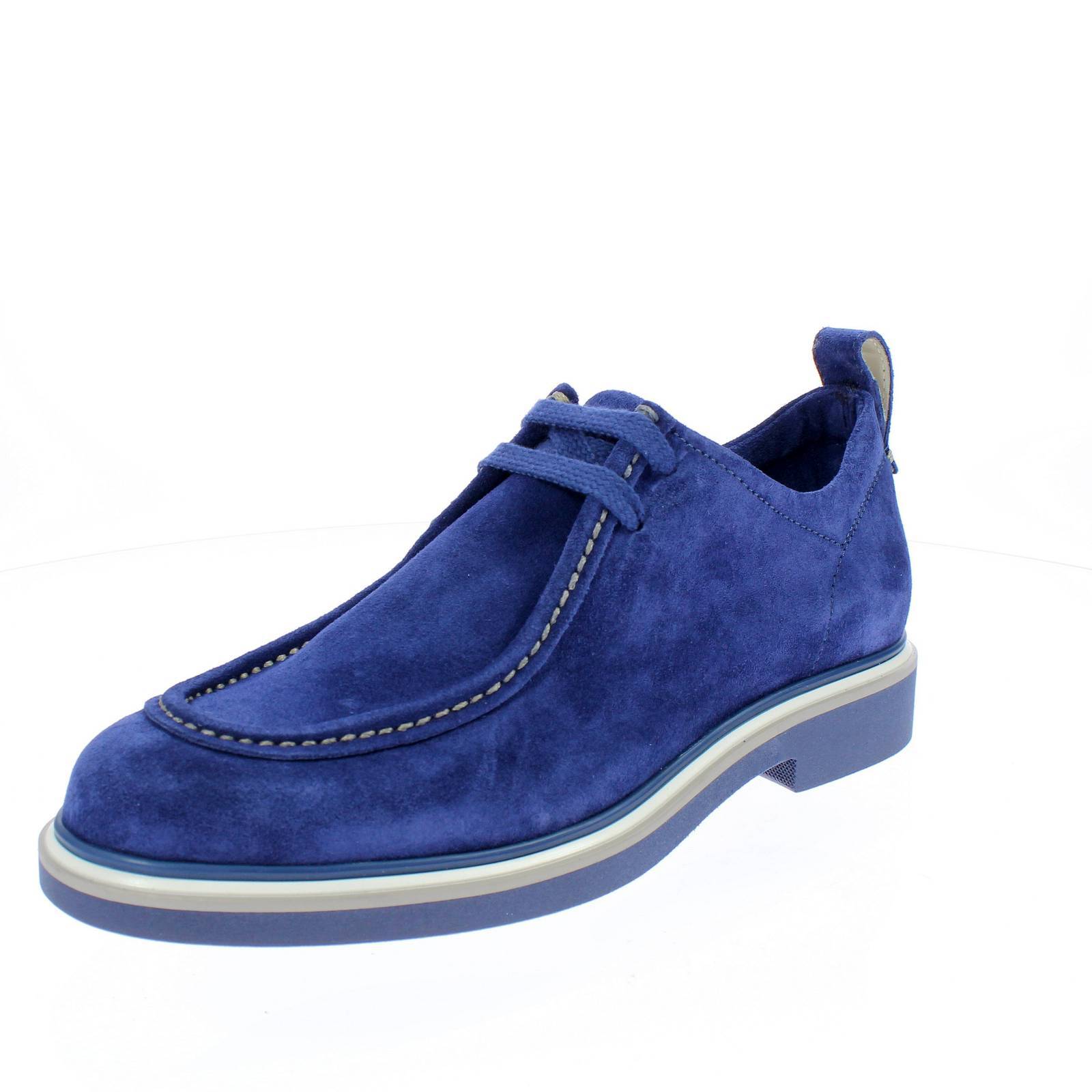 Францини Адиджетто - Мокассини Аллаччати в голубом шоколаде - Талья 44 [28,4 см]