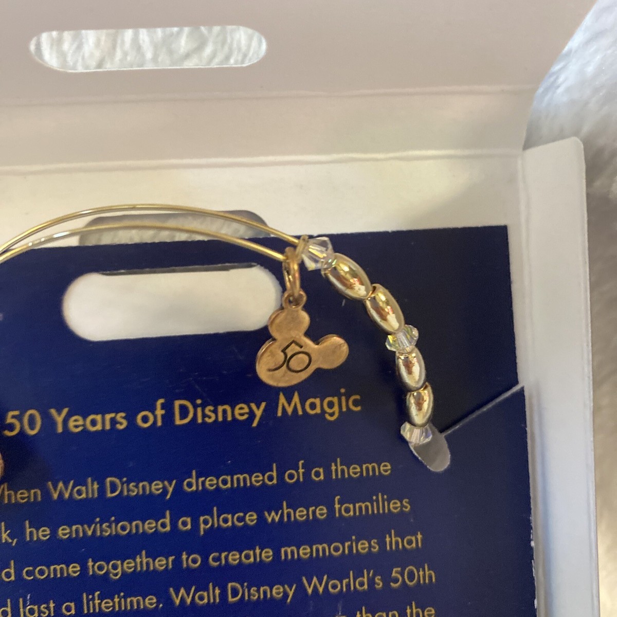 Walt Disney World 50th Anniversary Castle Charm Bracelet by Alex