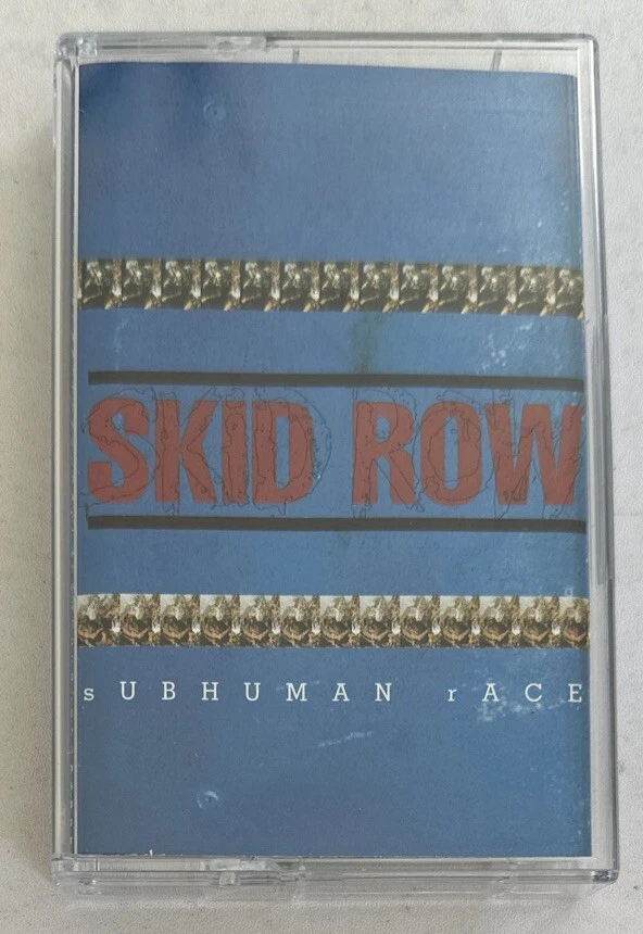 Skid Row Subhuman Race Cassette Tape Heavy Metal VG+ / M Condition - Image 2 of 4