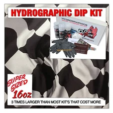 Hydrographic dip kit Checkered Flag hydro dip dipping 16oz