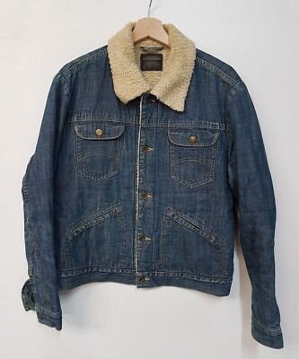 SHERPA JACKE G-STAR RAW DENIM SLIM - L JKT TRUCKER TAPERED LINED BLUE INDIGO