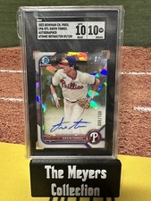 2022 Bowman Chrome Gavin Tonkel Atomic Refractor 1st Auto /100 #CPA-GTL  SGC 10