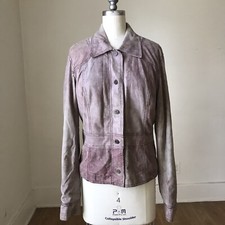 June Distressed leather Jacket Size M