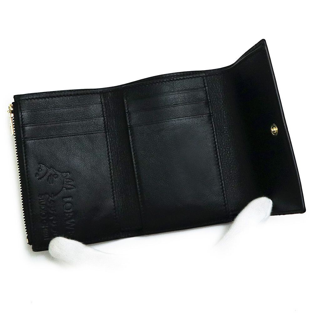 LOEWE Ghibli collaboration Spirited Away Kaonashi Trifold Wallet