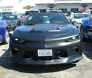 Fits Chevy Camaro 1SS 2SS 2016-2018 with License Colgan Front End Mask Bra 2pc