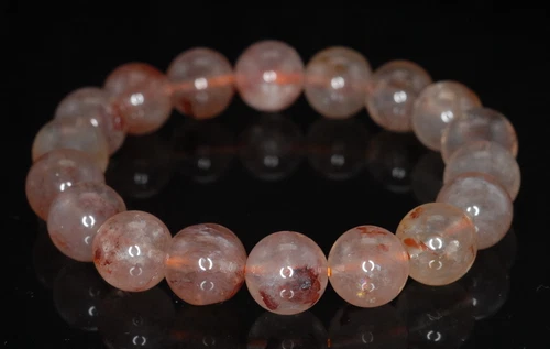 10 MM ERDBEERE LEPIDOKROZIT QUARZ EDELSTEIN GRADE AB RUND LOSE PERLEN 7 Zoll - Bild 3 von 4