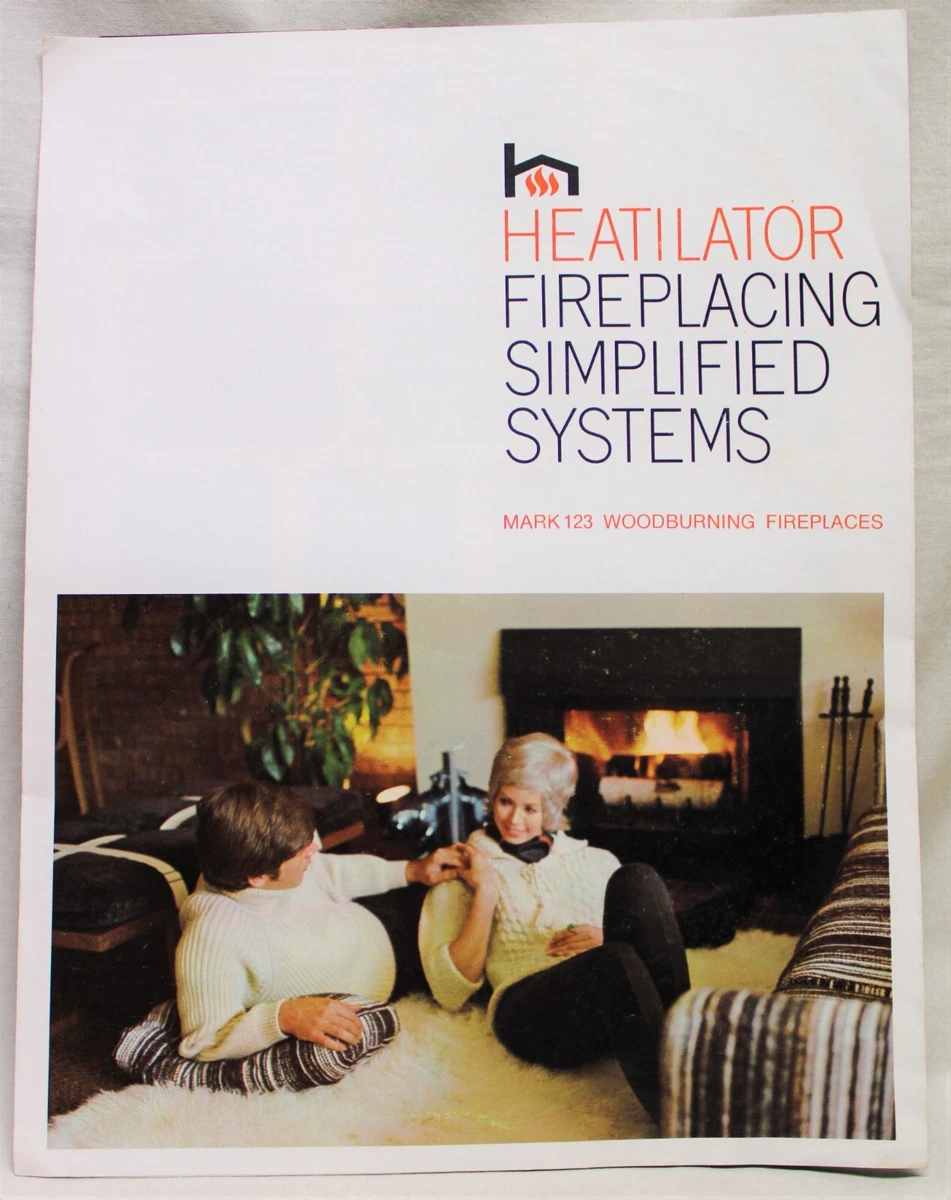 VEGA INDUSTRIES HEATILATOR FIREPLACES ADVERTISING SALES BROCHURE 1970s  VINTAGE | eBay