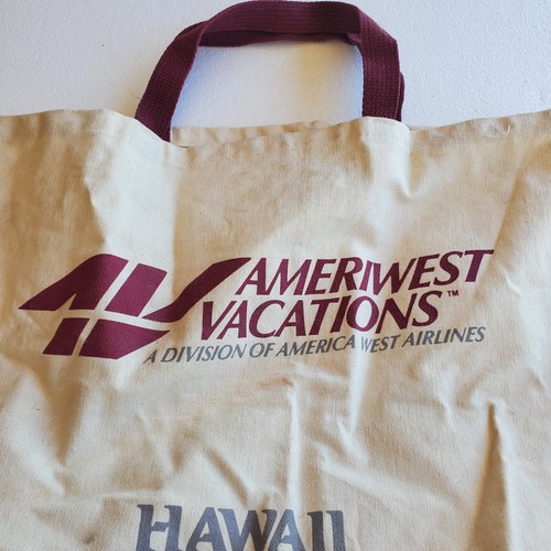 Vintage AMERIWEST VACATIONS HAWAII 1989 Vacation Beach Bag - Picture 2 of 12