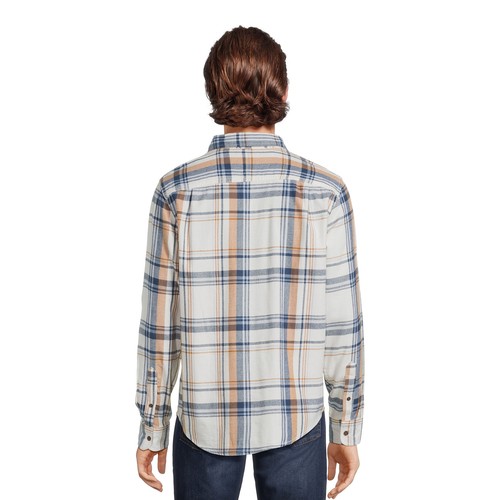 George Men's Pick Color Relaxed Fit Button-up Long Sleeve Flannel Shirts: S-3XLT - Picture 24 of 64